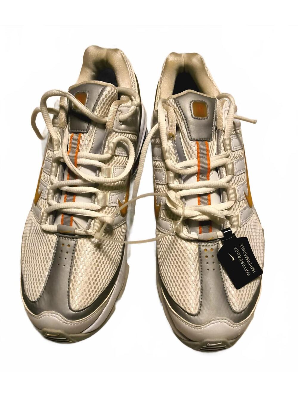 Nike Shox Golf Shoes White Orange Size 8.5 NWT